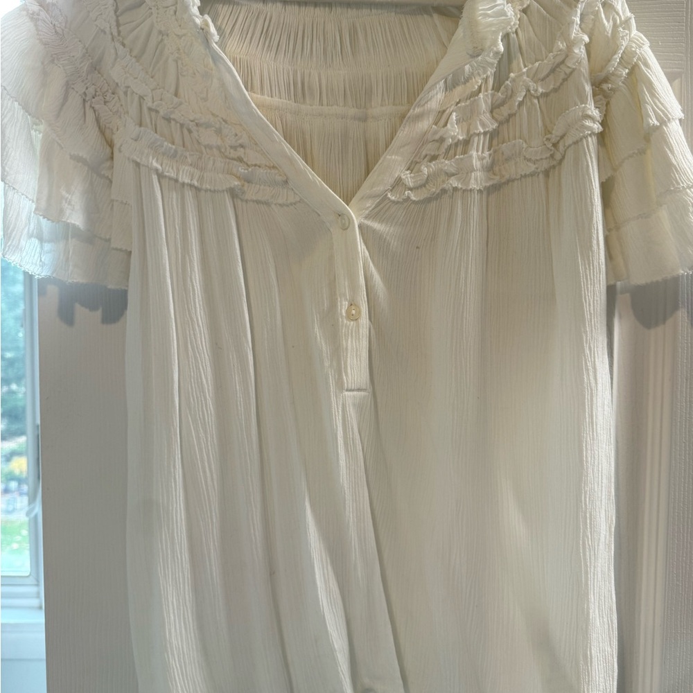 Anthropologie Ruffled Women's Top